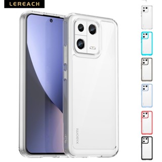 Lereach เคสโทรศัพท์มือถือแบบใส กันกระแทก กันน้ํา หลากสี สําหรับ xiaomi 13 Pro 13 Ultra