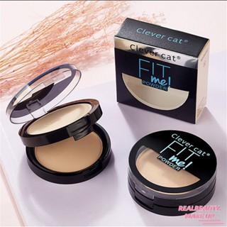 FIT ME Oil Control Makeup Powder Biscuit Wet Dual-use Moisturizing Double-layer Compact Honey Powder Long-lasting Makeup Waterproof [realbeauty]