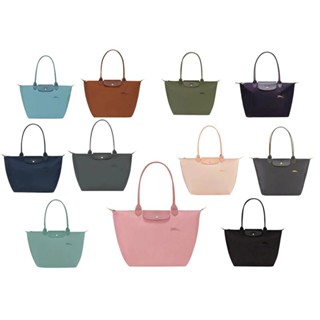 Longxiang กระเป๋าสะพายไหล่ ทรงโท้ท ปักลายม้า สไตล์ฝรั่งเศส แ…