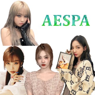 พวงกุญแจอะคริลิค AESPA MY WORLD Member Solo 1 ชิ้น