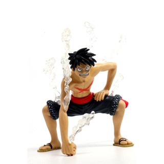 Spot exquisite quality integrated monkey D Luffy gear 4 14cm PVC animation action character model Collection boxed toys desktop decoration