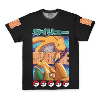 เสื้อยืด พิมพ์ลาย Dragonite Pokemon Streetwear แฟชั่นสตรีท