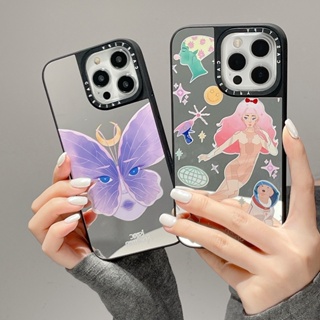 【Princess Butterfly】casetify เคสโทรศัพท์มือถือแบบกระจก กันกระแทก ลายดาว สําหรับ iPhone 14 Pro max 13 12 Pro max 13 Pro max 14 14Pro 13 12 12Pro 12 Pro max 13Pro 11