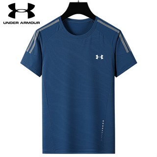 Under.armour เสื้อยืดแขนสั้นลําลอง ผ้าเรยอน แบบบาง แห้งเร็ว ใส่สบาย เหมาะกับการวิ่ง เล่นกีฬา ฟิตเนส สําหรับผู้ชาย [M-5XL]