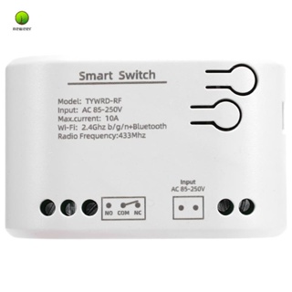 สวิตช์ไฟอัจฉริยะ 1CH RF AC85-250V WIFI Tuya รีโมตคอนโทรล 433 10A ล็อคในตัว