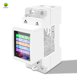 At2pw 100A Tuya WIFI Din Rail เครื่องวัดพลังงาน สวิตช์อัจฉริยะ รีโมทคอนโทรล อุปกรณ์เสริม เปลี่ยน AC 220V โวลต์ดิจิตอล Kwh ความถี่ แฟกเตอร์