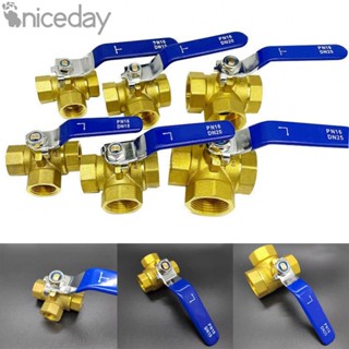 #NICEDAY-Three-way Ball Valve 1 Inch Ball Valve Copper Ball Valve Home Improvement Valves