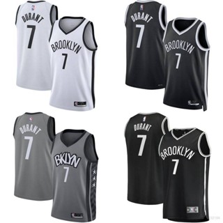 เสื้อกีฬาบาสเก็ตบอล NBA Jersey Brooklyn Nets No.7 2022 พลัสไซซ์