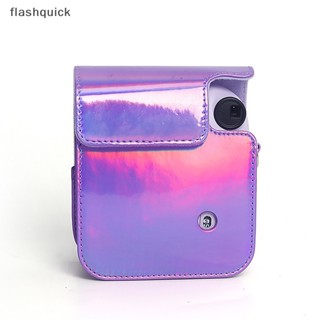 Flashquick เคสกระเป๋าใส่กล้อง หนัง PU สําหรับ Instax Mini 12