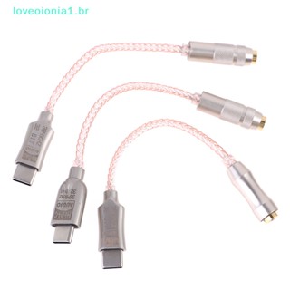 Loveoionia1 LXDAC A01 ALC5686 ตัวถอดรหัสหูฟังดิจิทัล USB Type C เป็น 3.5 มม.