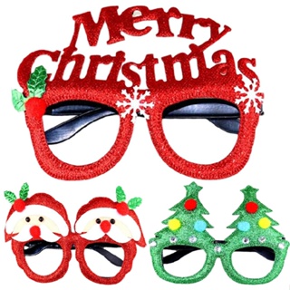 New Funny Plastic Christmas Glasses Frame For Party Kids Toy New Year Ornaments