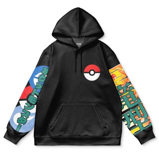 เสื้อกันหนาว มีฮู้ด ลายโปเกม่อน Dragonite แฟชั่นสตรีท