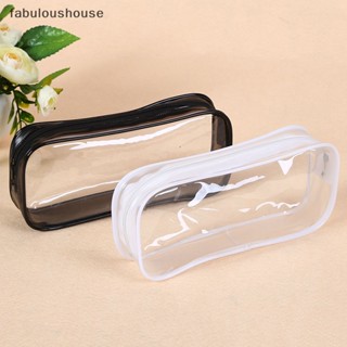 [fabuloushouse] กระเป๋าดินสอ Pvc ใส แบบนิ่ม สําหรับนักเรียน พร้อมส่ง