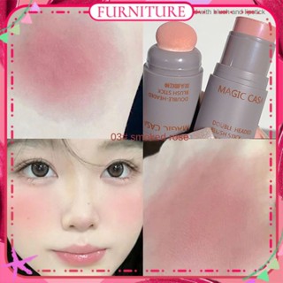 ♕ Magic Casa ฟองน้ำสองหัว Monochrome Blush Cream Natural Expansion Color Shrinkage Color Rouge Smooth Long Lasting Face Makeup 3 Designs FURNITURE