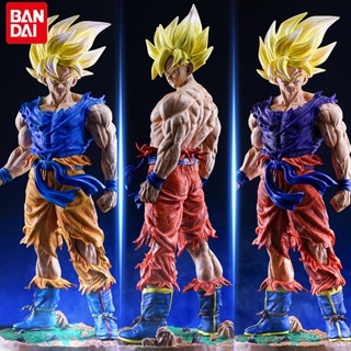 ใหม่ ฟิกเกอร์ PVC รูปปั้น Dragon Ball Z Son Goku GK Super Saiyan Son Goku ขนาด 43 ซม. สําหรับเก็บสะสม