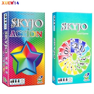 T8 Skyjo การ์ดเกมแอคชั่น เวอร์ชั่นภาษาอังกฤษ พร็อพสําหรับครอบครัว