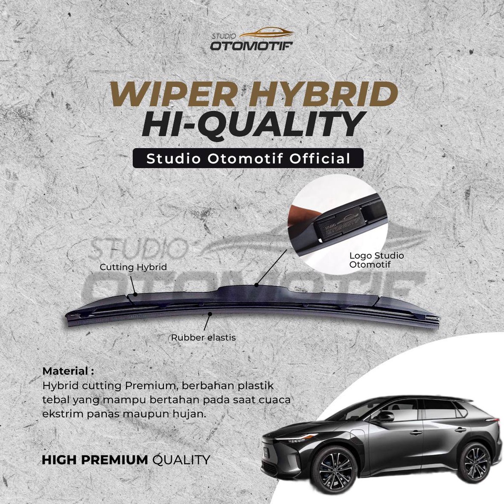 TOYOTA BZ4X HYBRID OFFICIAL STUDIO AUTOMOTIVE WIPER 2 ชิ้น