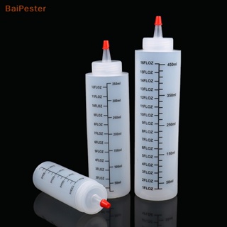 [BaiPester] ขวดบีบพลาสติก สเกล 120 350 450 มล. ไม่รั่วซึม สําหรับห้องครัว