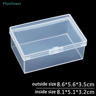 &lt;Plusflower&gt; กล่องพลาสติกใส ทรงสี่เหลี่ยม พร้อมฝาปิด สําหรับเก็บสะสมลดราคา