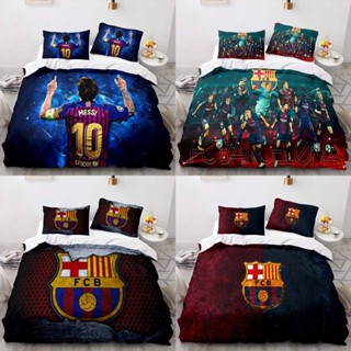 Qy Barcelona ชุดเครื่องนอน ผ้าปูที่นอน ปลอกหมอน ผ้านวม ปลอกหมอน บ้าน ห้องนอน ชุดหอพัก ซักทําความสะอาดได้