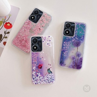 เคสโทรศัพท์มือถือแบบใส มีทรายไหล แต่งกลิตเตอร์วิบวับ แฟชั่น สําหรับ VIVO V27E V25E V23E V20SE V21E V11i V19 V20 V23 V25 V21 V11 V15 V17 X50 X60 X70 X80 X90 Pro