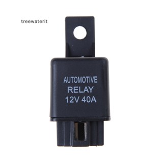 Tr รีเลย์เตือนภัยรถยนต์ 12V 40A 4 Pins SPST พร้อมซ็อกเก็ตรีเลย์