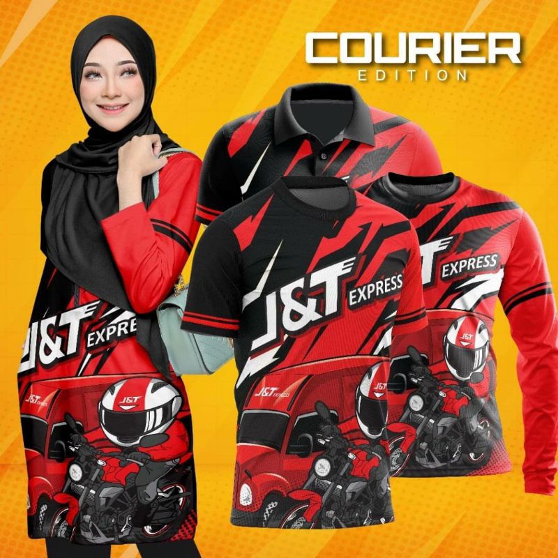 Jersi J&T EXPRESS PEKERJA COURIER / J&T จัดส่ง