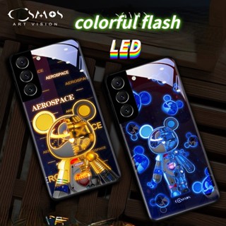 Mg เคสโทรศัพท์มือถือ LED ลายหมีภาษาอังกฤษ สําหรับ Huawei P30pro P50pro P40pro+ Honor50pro nova11pro mate50Pro 30Epro nova7se 8se mate40Pro HonorX7 X8 70Pro