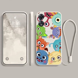 เคส  OPPO A78 5G เคสโทรศัพท์มือถือนิ่ม ลายการ์ตูนมอนสเตอร์น่ารัก สําหรับ