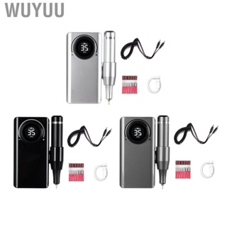 Wuyuu Nail Drill Kit  Electric Nail File Drill LCD Display Easy To Clean Multifunctional Clear  for Home for Manicure