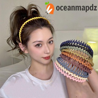 OCEANMAPDZ ที่คาดผม ผ้าถัก กันลื่น สีแคนดี้ สไตล์เกาหลี เหมาะกับฤดูร้อน สําหรับผู้ชาย