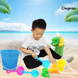 Gregoriowj ของเล่นถังชายหาด พร้อมแม่พิมพ์ รูปสัตว์ทะเล 7 ชิ้น ต่อชุด