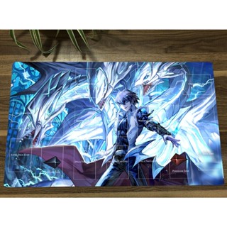 Yu-gi-oh! Playmat Blue-Eyes White Dragon Kaiba Seto CCG TCG แผ่นรองเมาส์ แผ่นรองเมาส์ทํางาน