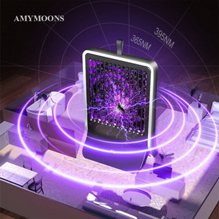 Amymoons สเปกตรัมไฮบริดไฟฟ้า เสียงเงียบ ฆ่ายุง กับดักแมลงวัน ชาร์จ USB รุ่น 4000mAh