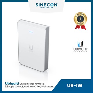 Ubiquiti UniFi6 In-Wall Access Point WiFi 6, 5.3 Gbps Aggregate Throughput rate, 1 x 1G PoE, Wall Mount