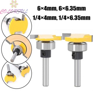 【COLORFUL】Router Bit Face Mill Milling Cutter T Type With Bottom Bearing High Quality