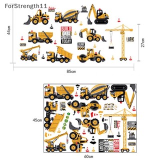 Fo สติกเกอร์ติดผนัง ลายรถบรรทุกขุด DIY สําหรับตกแต่งห้องเด็กผู้ชาย