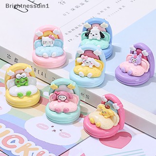 [Brightnessdin1] Kawaii พวงกุญแจเรซิ่น 3D พร้อมหมอน สําหรับตกแต่งบ้านตุ๊กตา