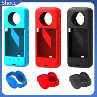 Shocc เคสซิลิโคน กันฝุ่น กันตก อุปกรณ์เสริม สําหรับกล้อง Insta360 X3