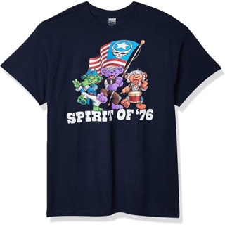 เสื้อยืด พิมพ์ลาย Grateful Dead Spirit Of 76 สีฟ้า สําหรับผู้ชาย