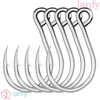 LANFY ตะขอเหยื่อตกปลา เหล็กคาร์บอน สําหรับตกปลา 20 ชิ้น