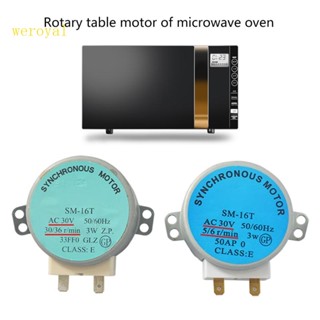 Weroyal ถาดมอเตอร์ซิงโครนัส AC 30V 3W 50 60Hz สําหรับเตาอบไมโครเวฟ SM-16T