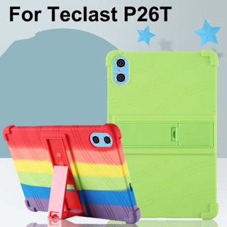 เคสซิลิโคนนิ่ม กันกระแทก พร้อมขาตั้ง สําหรับ Teclast P26T TeclastP26T