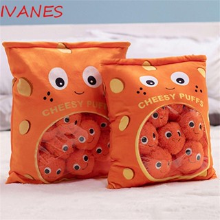 IVANES หมอนตุ๊กตานุ่ม รูปขนมขบเคี้ยว 6 ชิ้น