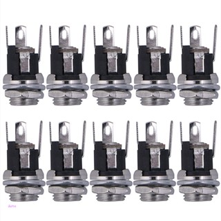 Aoto แจ็คเชื่อมต่อพาวเวอร์ DC ตัวเมีย 5 5 มม. x 2 1 มม. 10 ชิ้น