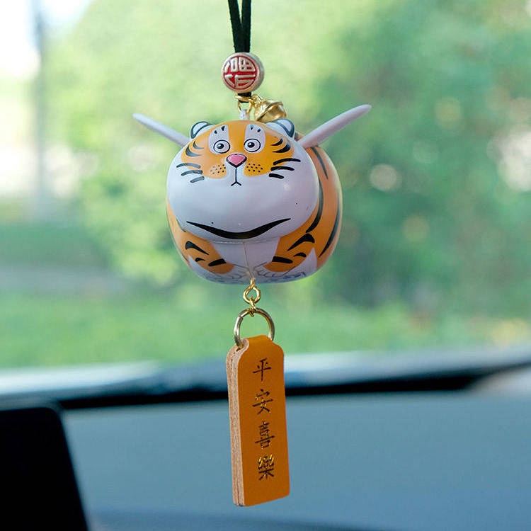 Tiger Wings Automobile Hanging Ornament Trending Creative Cute Goda Takeshi Panda Shape Movable Car Rearview Mirror Decoration Female JhtW