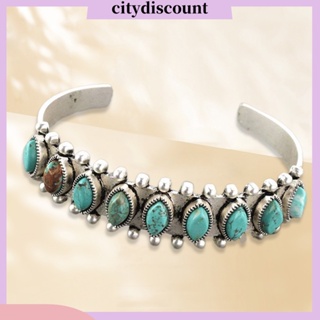 &lt;citydiscount&gt; สร้อยข้อมือ กําไลข้อมือ แกะสลัก ชุบไฟฟ้า ไม่ซีดจาง สุนทรียภาพ ตกแต่งบุคลิกภาพ โบฮีเมียน เปิด กําไลข้อมือ เครื่องประดับ