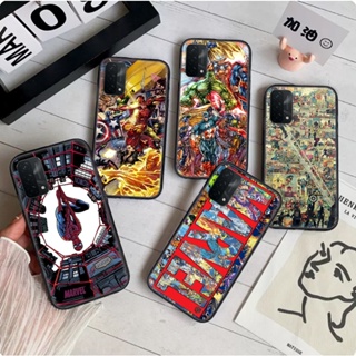 เคสโทรศัพท์มือถือนิ่ม ลายการ์ตูนฮีโร่ Marvel Avengers สําหรับ OPPO A73 A91 F15 A92 A72 A52 A93 A94 4G F5 A73 F7 F9 A7X F11 A9 F11 Pro 317B