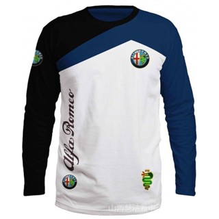 เสื้อยืดแขนยาว พิมพ์ลาย alfa tee sport romeo 3 มิติ จาก s ไป 3xl