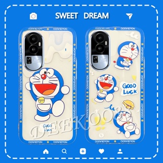 เคสโทรศัพท์มือถือแบบนิ่ม TPU ลายการ์ตูนโดราเอมอนน่ารัก สําหรับ OPPO Reno10 Pro Plus Pro+ 5G Reno 10 10Pro Reno10Pro+